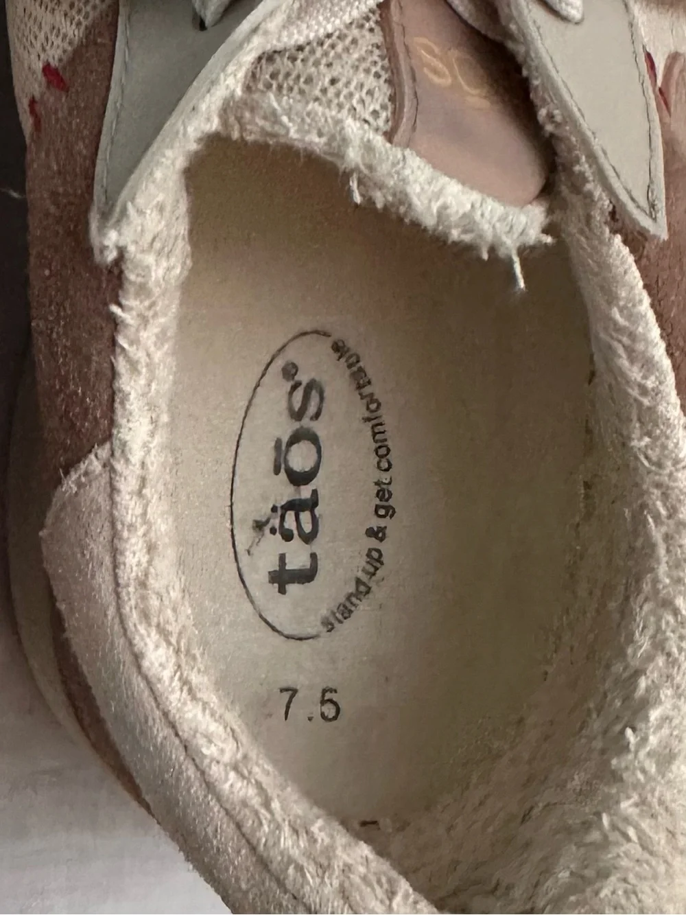 Taos Detour Sand Multi Sneakers Suede Mesh Comfort Walking Shoes  Size 7.5 - Picture 5 of 10
